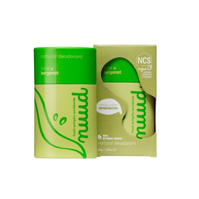 gorgeous Nuud Natural Lime x Bergamot Stick Vegan Deodorant 45gr