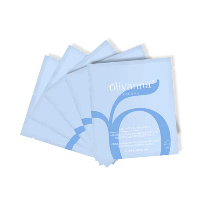gorgeous Olivanna Instant Hydra-Glow Bio-Cellulose Sheet Mask x 5 18ml
