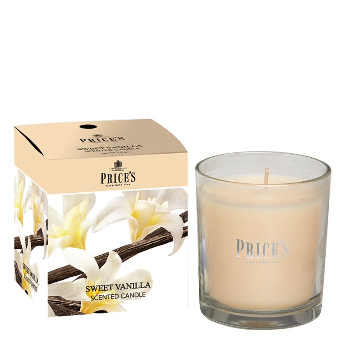 gorgeous Price's Candles Boxed Jar Candle - Sweet Vanilla