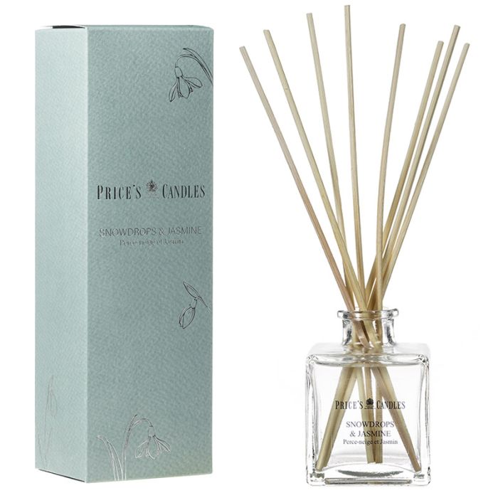 gorgeous Price's Candles Luxury Reed Diffuser - Snowdrops & Jasmine