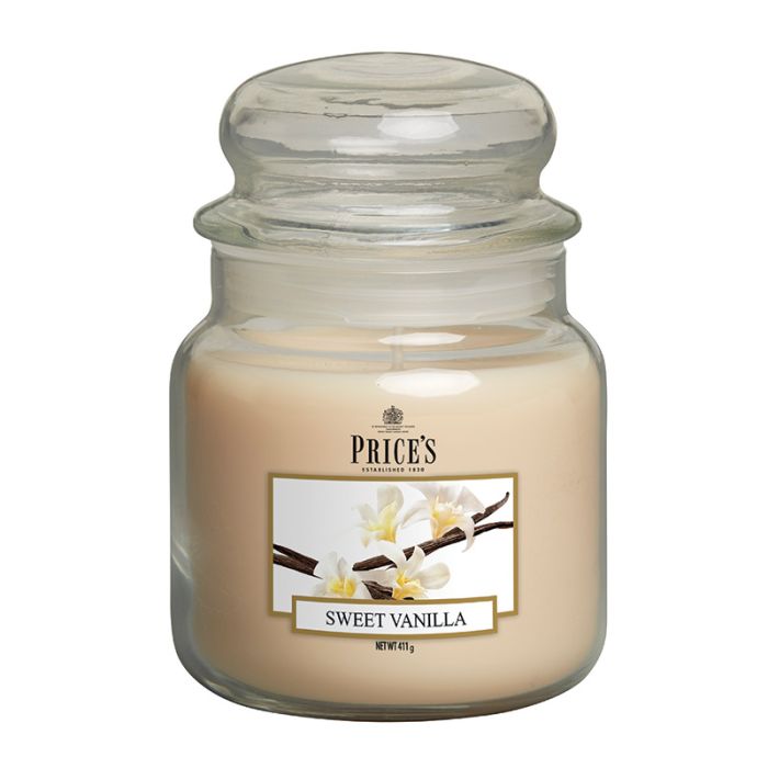 gorgeous Price's Candles Medium Jar Candle - Sweet Vanilla