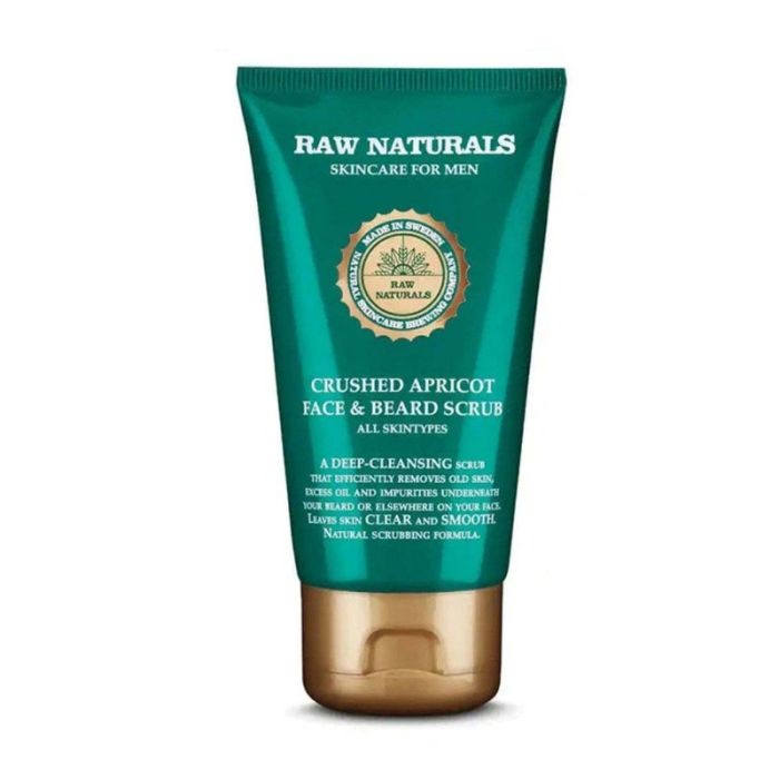 gorgeous Raw Naturals Crushed Apricot Face & Beard Scrub 75ml