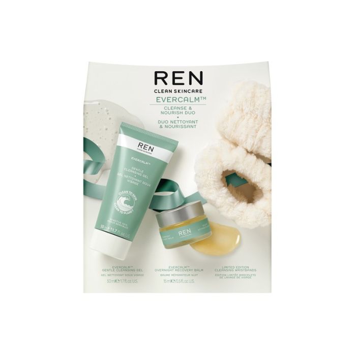 gorgeous Ren Skincare Evercalm Cleanse & Nourish Duo (Worth £32 )