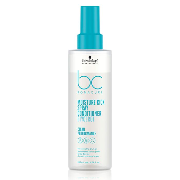 gorgeous Schwarzkopf BC Clean Moisture Kick Spray Conditioner 200ml