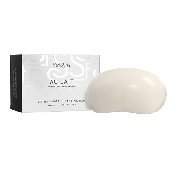 gorgeous Scottish Fine Soaps Au Lait Extra Large Cleansing Bar 300g in Carton