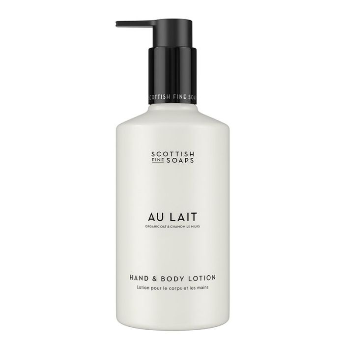 gorgeous Scottish Fine Soaps Au Lait Hand & Body Lotion 300ml Pump Bottle