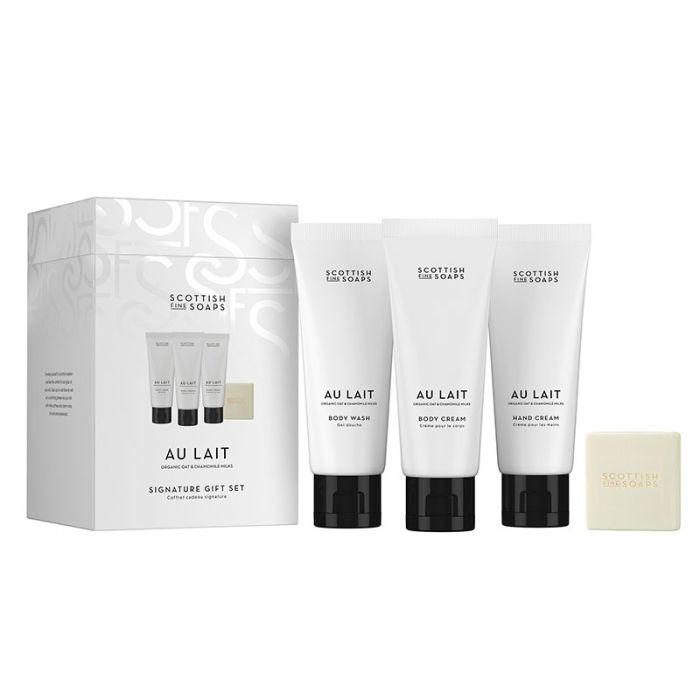 gorgeous Scottish Fine Soaps Au Lait Signature Gift Set