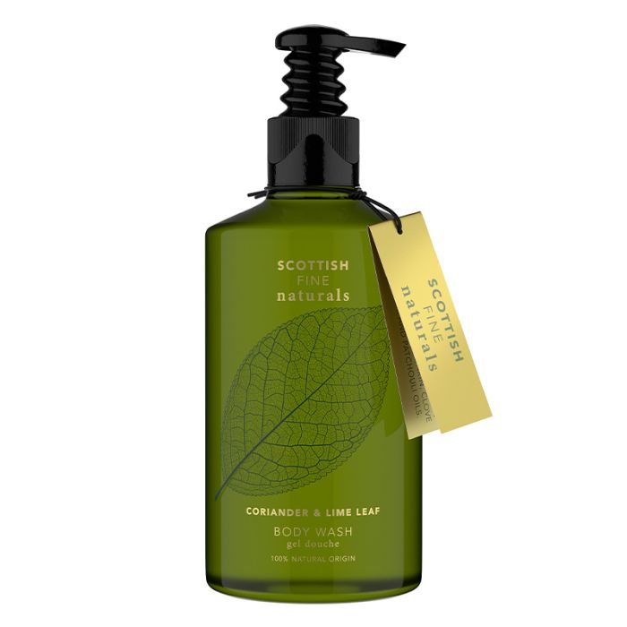 gorgeous Scottish Fine Soaps Naturals Coriander & Lime Leaf Body Wash Pump Bottle 300ml