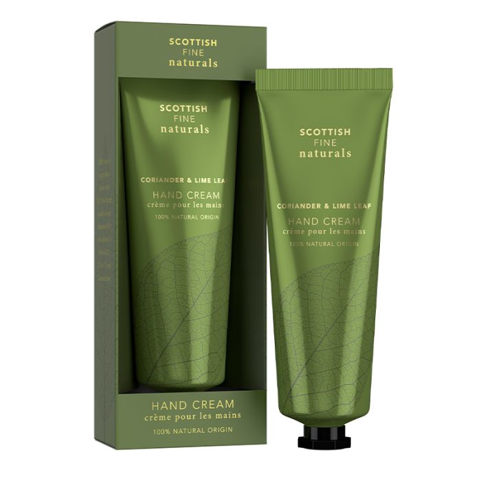 gorgeous Scottish Fine Soaps Naturals Coriander & Lime Leaf Hand Cream Tube 75ml