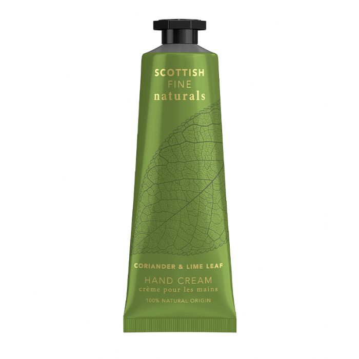 gorgeous Scottish Fine Soaps Naturals Coriander & Lime Leaf Hand Cream Tube 30ml