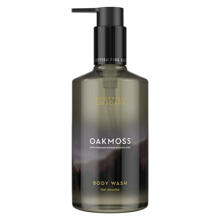 gorgeous Scottish Fine Soaps Oakmoss Body Wash 300ml Pump Bottle
