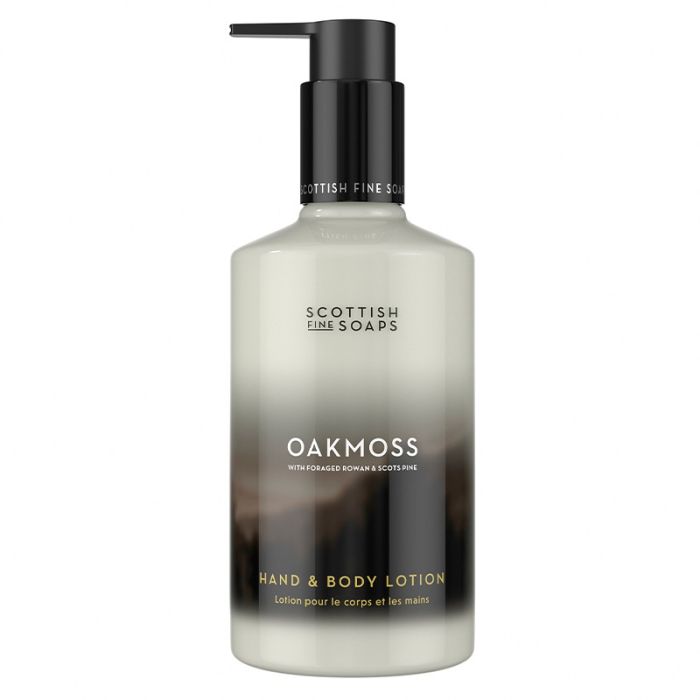 gorgeous Scottish Fine Soaps Oakmoss Hand & Body Lotion 300ml Pump Bottle