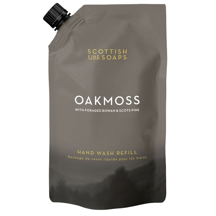 gorgeous Scottish Fine Soaps Oakmoss Hand Wash Refill 1.2ltr Pouch