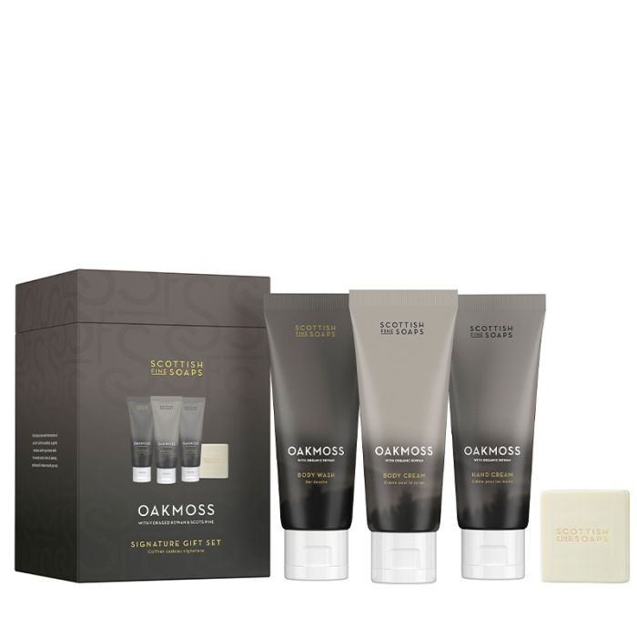 gorgeous Scottish Fine Soaps Oakmoss Signature Gift Set