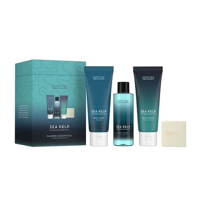 gorgeous Scottish Fine Soaps Sea Kelp Pamper Essentials Set