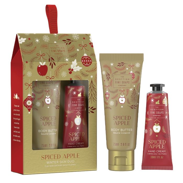 gorgeous Scottish Fine Soaps Spiced Apple Winter Skin Duo
