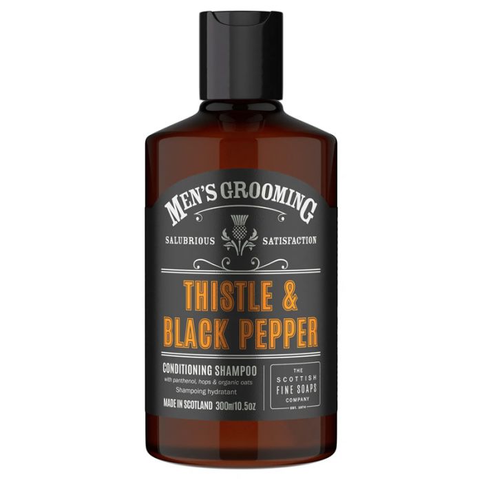 gorgeous Scottish Fine Soaps Thistle & Black Conditioning Shampoo 300ml