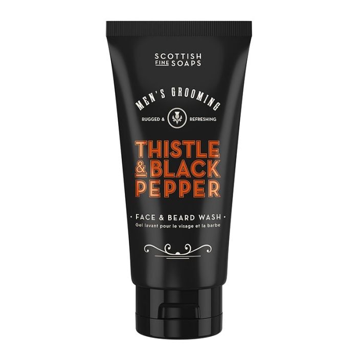 gorgeous Scottish Fine Soaps Thistle & Black Pepper Face & Beard Wash 150ml