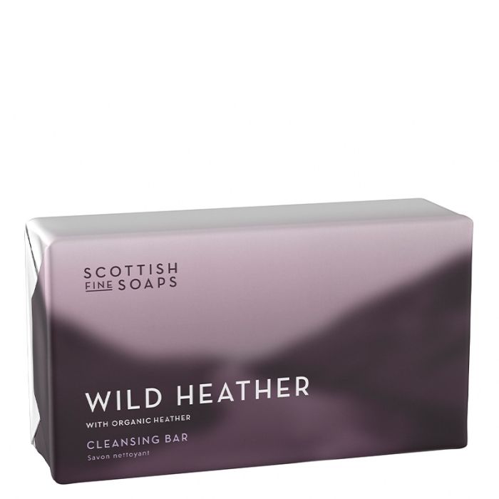 gorgeous Scottish Fine Soaps Wild Heather Cleansing Bar 220g Wrapped