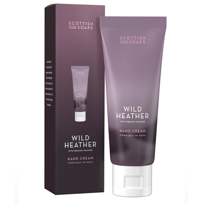 gorgeous Scottish Fine Soaps Wild Heather Hand Cream 75ml Tube in Carton