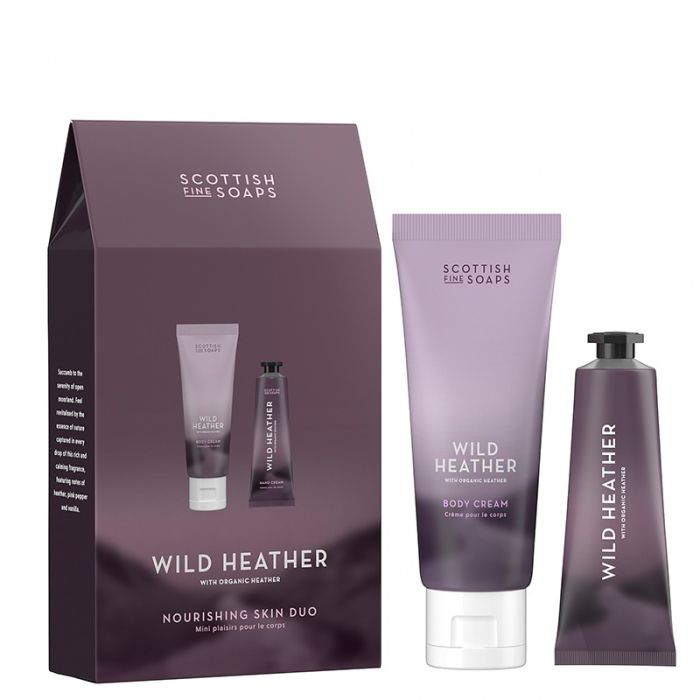 gorgeous Scottish Fine Soaps Wild Heather Nourishing Skin Duo Set