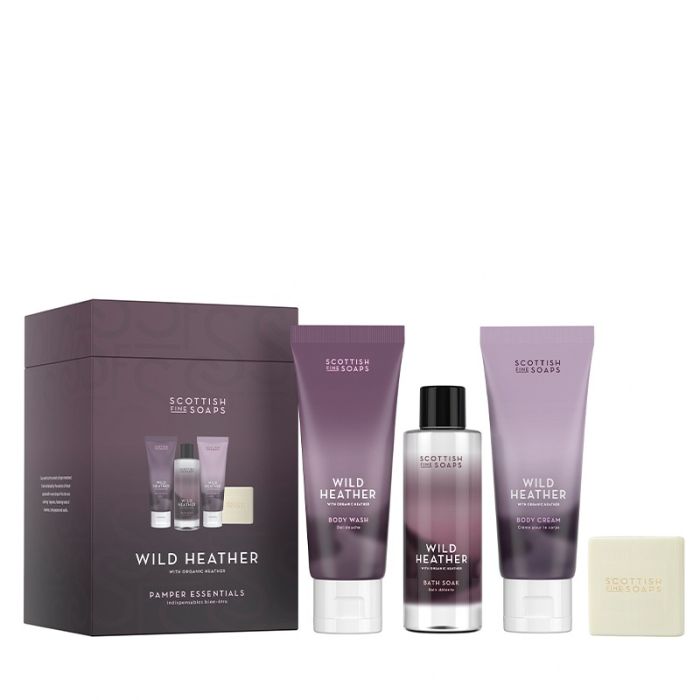 gorgeous Scottish Fine Soaps Wild Heather Pamper Essentials Set