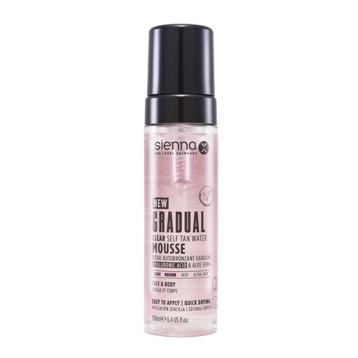 gorgeous Sienna X Gradual Clear Self Tan Water Mousse 190ml