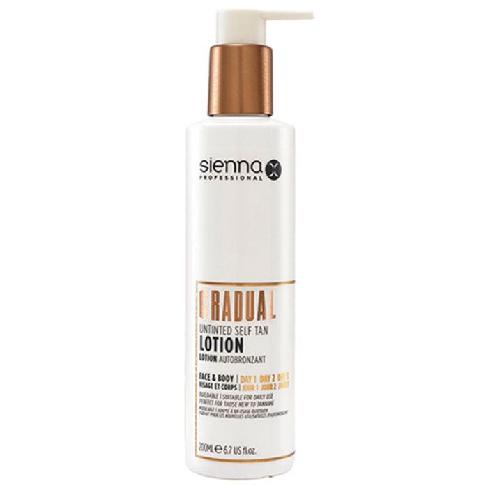 gorgeous Sienna X Gradual Untinted Self Tan Lotion 200ml