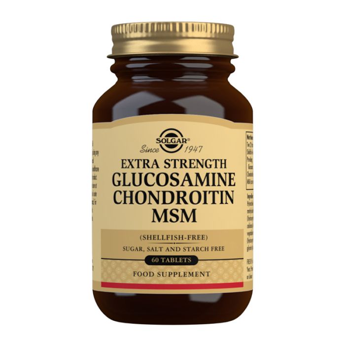gorgeous Solgar Extra Strength Glucosamine Chondroitin MSM Tablets - Pack of 60