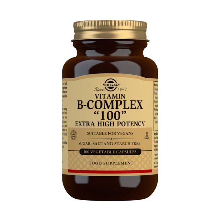 gorgeous Solgar Vitamin B-Complex "100" Extra High Potency Vegetable Capsules - Pack of 50