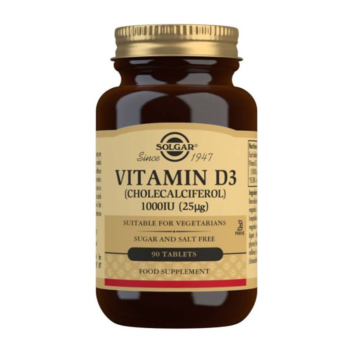 gorgeous Solgar Vitamin D3 (Cholecalciferol) 1000 IU (25mcg) 90 Tablets