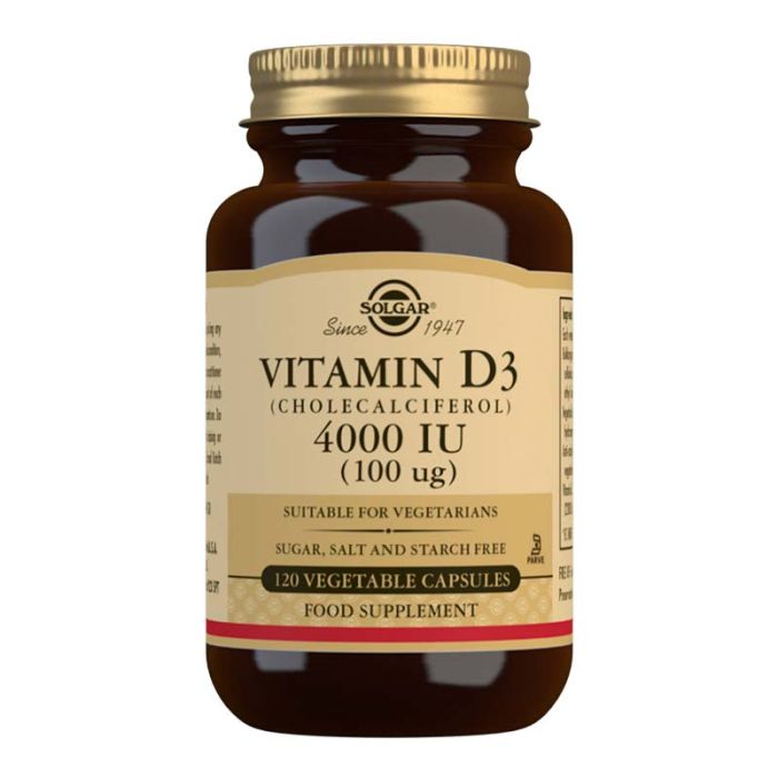 gorgeous Solgar Vitamin D3 (Cholecalciferol) 4000 IU (100mcg) 120 Tablets