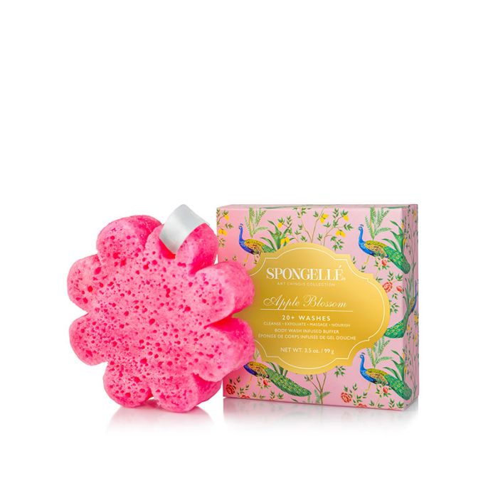 gorgeous Spongelle Art Chinois Collection Body Wash Infused Buffers Apple Blossom