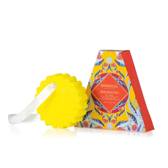 gorgeous Spongelle Riviera Collection Body Wash Infused Buffers Mediterranean Peach