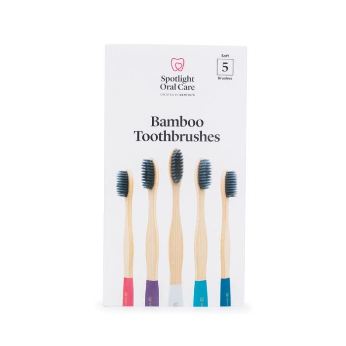 gorgeous Spotlight Oral Care Bamboo Toothbrush 5 Pack