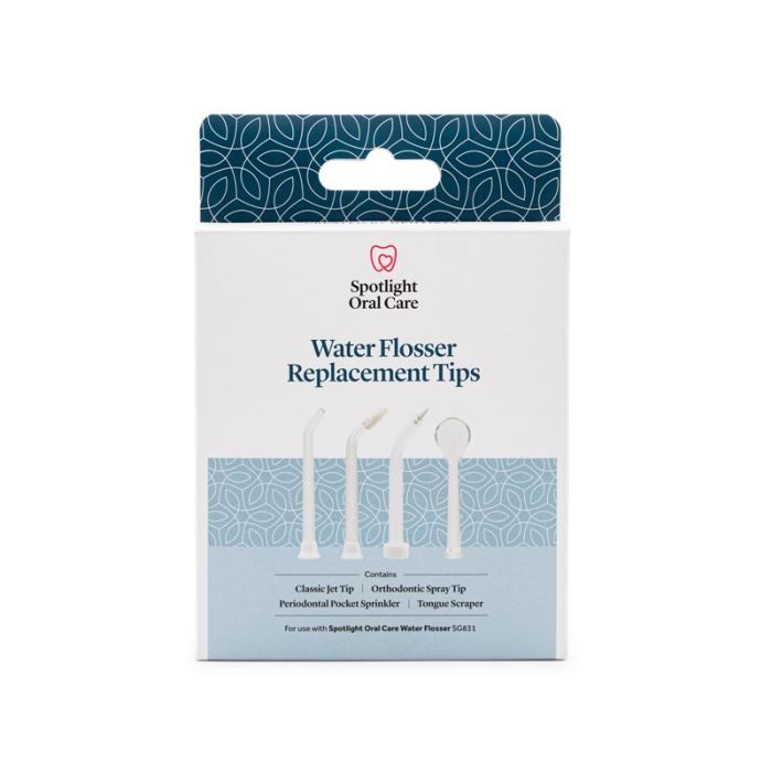 gorgeous Spotlight Oral Care Water Flosser Classic Jet Tip Replacements
