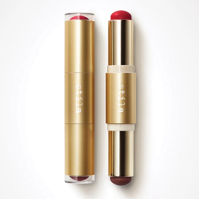 gorgeous Stila Blush & Bronze Hydro-Blur Cheek Duo Cranberry & Mahogany 9.46g