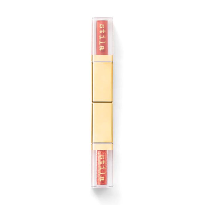 gorgeous Stila Double Dip Suede Shade Glitter & Glow Eyeshadow - Hot Tamale