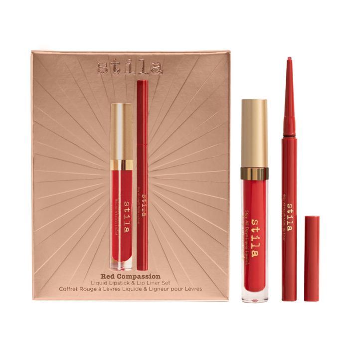 gorgeous Stila Red Compassion Liquid Lipstick & Lip Liner Set (Worth £37)