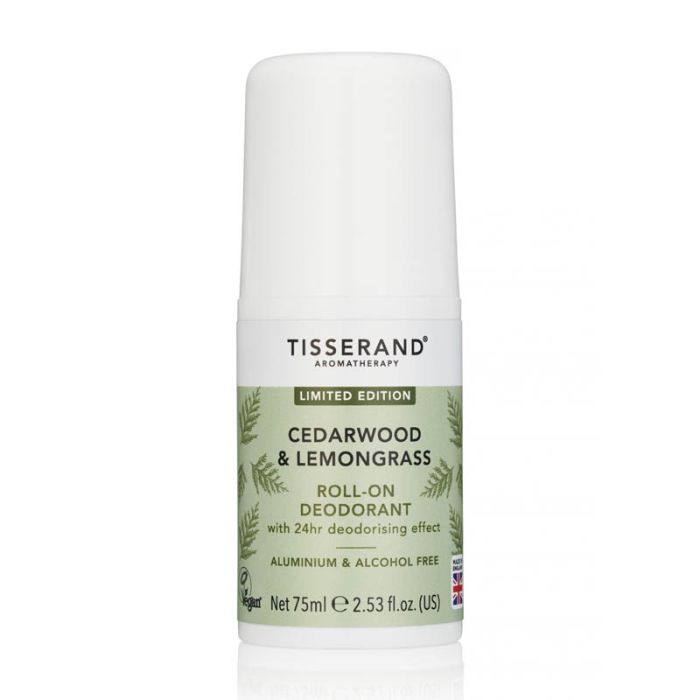 gorgeous Tisserand Aromatherapy Cedarwood & Lemongrass Roll-On Deodorant 75ml