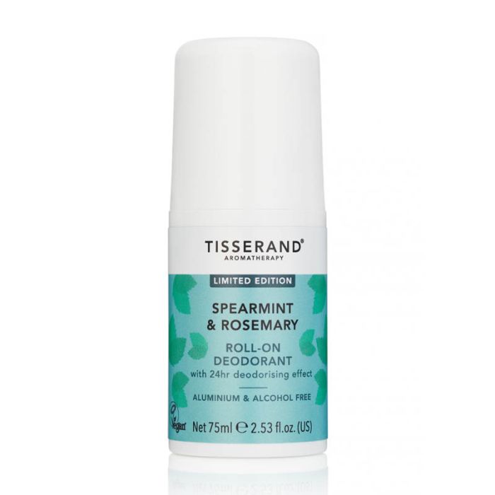 gorgeous Tisserand Aromatherapy Spearmint & Rosemary Roll-On Deodorant 75ml