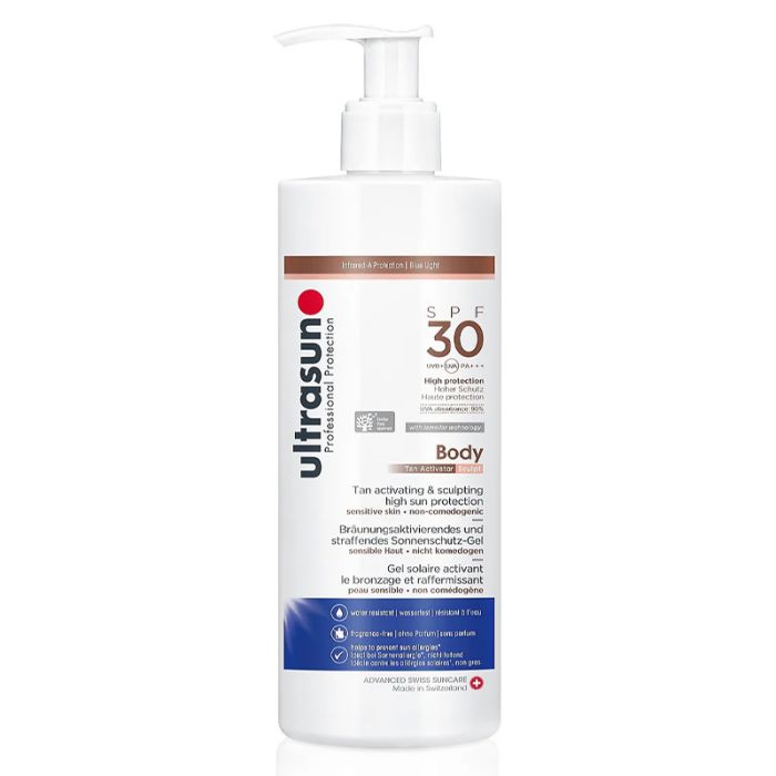 gorgeous Ultrasun Body Tan Activator Sculpt SPF 30 400ml