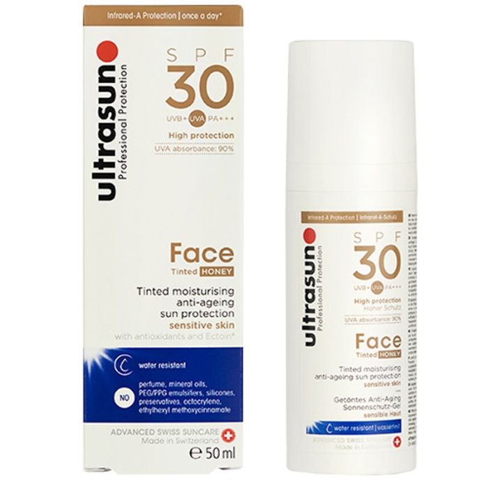 gorgeous Ultrasun Face Anti-Ageing Formula Tinted SPF 30 50ml - Honey