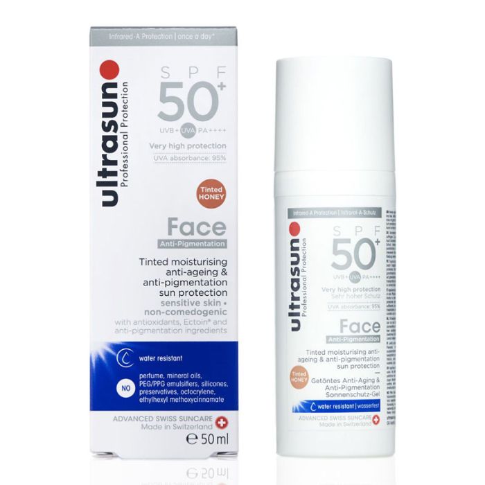 gorgeous Ultrasun Tinted Anti Pigmentation Face SPF50+ 50ml - Honey