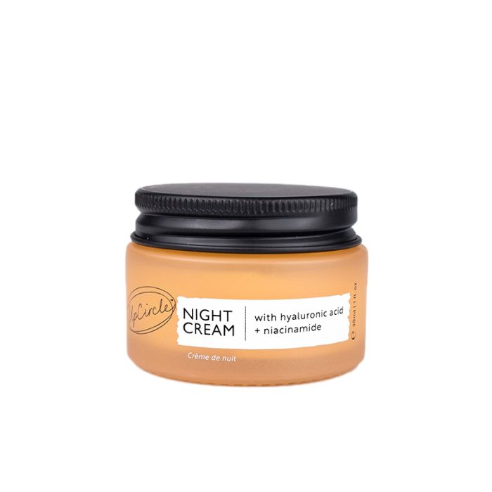 gorgeous UpCircle Night Cream with hyaluronic acid + niacinamide - Travel Size 30ml