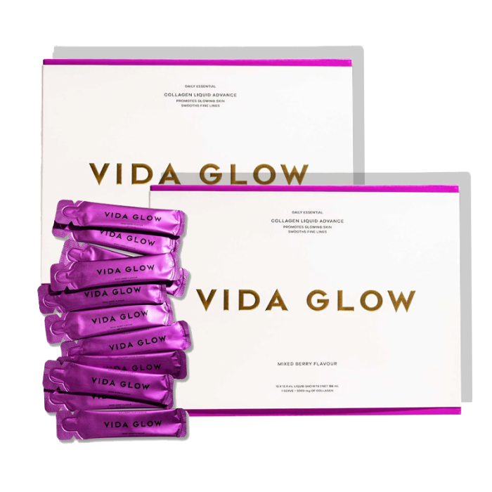 gorgeous Vida Glow Collagen Liquid Advance 15 x 12.4g Sachets Double