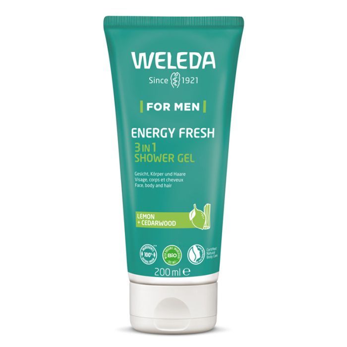gorgeous Weleda For Men Energy Fresh 3in1 Shower Gel 200ml