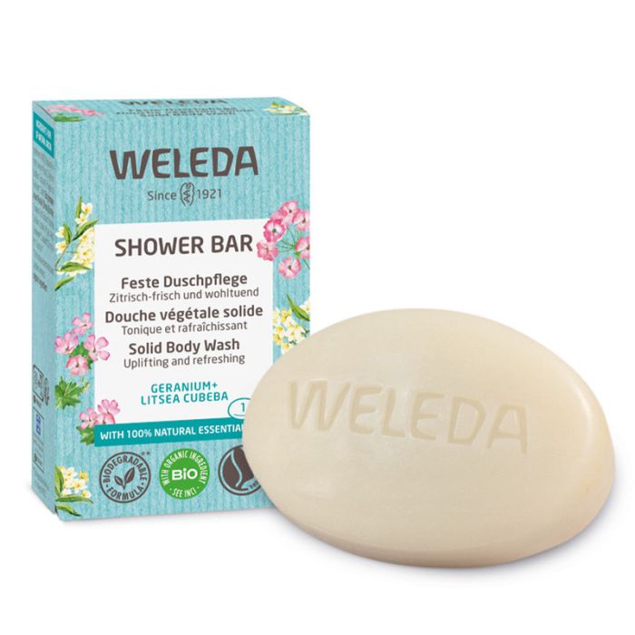 gorgeous Weleda Geranium & Litsea Cubeba Shower Bar 75g