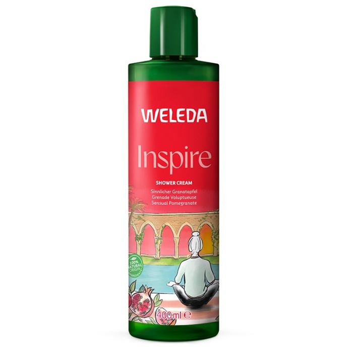gorgeous Weleda Inspire Pomegranate Creamy Body Wash 400ml