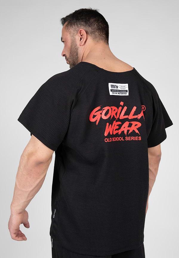 Gorilla Wear Augustine Old School Workout Top - Black/Red